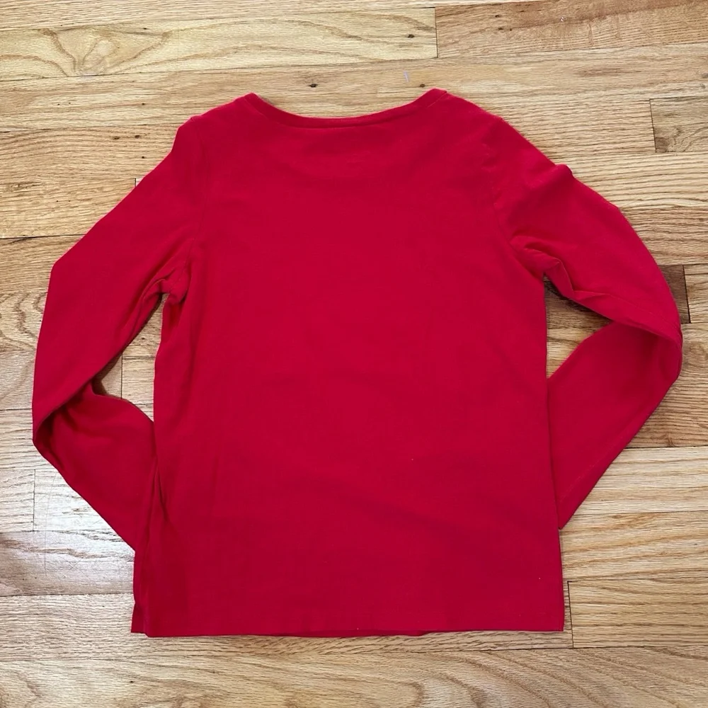 Oshkosh Originals Santa I CanExplain Holiday Graphic Tee Long Sleeve size 12